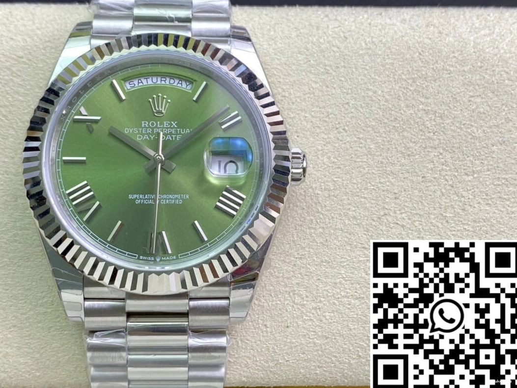 Rolex EW Day M228239-0033 Olive Factory Dial Green Date 0423